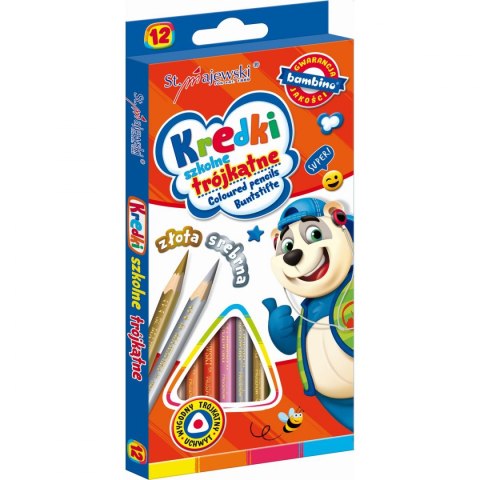 Kredki ołówkowe 12 kol. St.Majewski