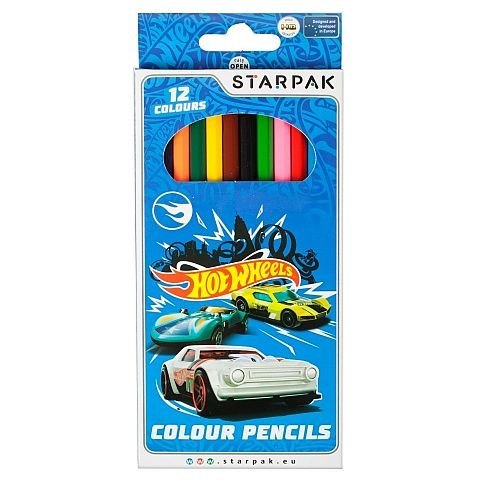 Kredki ołówkowe Starpak Hot Wheels 12 kol. (337289) Kredki ołówkowe Starpak Hot Wheels 12 kol. (337289)