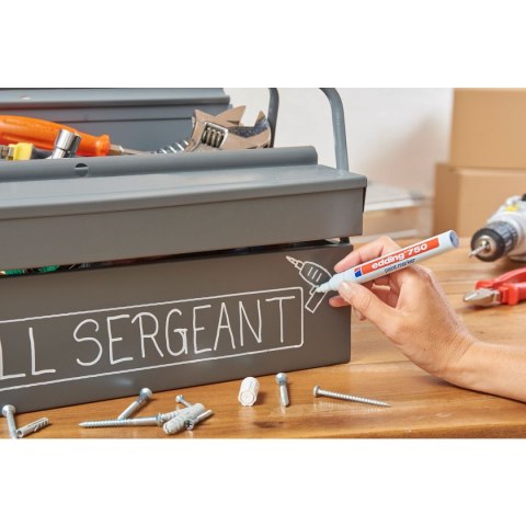 Marker specjalistyczny wkład srebrny 2,0-4,0mm okrągła końcówka Edding (750/054/S ED)