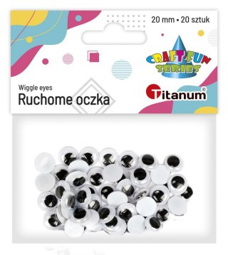 Oczy Titanum Craft-Fun Series ruchome 20mm
