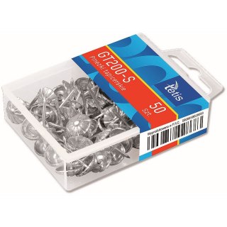 Pinezki kolor: srebrny 50 szt Tetis (GT200-S)