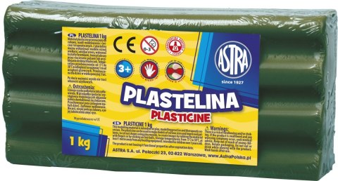 Plastelina Astra 1 kol. zielony ciemny 1000g (303111019) Plastelina Astra 1 kol. zielony ciemny 1000g (303111019)