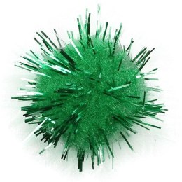 Pompony Titanum Craft-Fun Series brokatowe zielone 15 szt (338536)