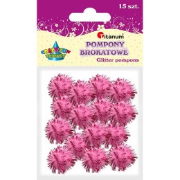 Pompony Titanum Craft-Fun Series różowe 15 szt (338525)