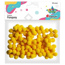 Pompony Titanum Craft-Fun Series żółty 120 szt (0126Y)