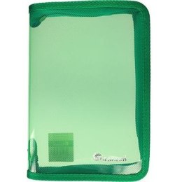 Teczka PP Titanum A5 na suwak transparentna zielona (TZGRA5)