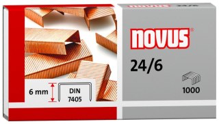 Zszywki 24/6 miedzianowe 24/6 1000 szt Novus (040-0206)