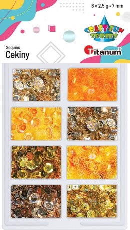 Cekiny Titanum Craft-Fun Series 8 kolorów mix 2,5g (3G8P 160163)