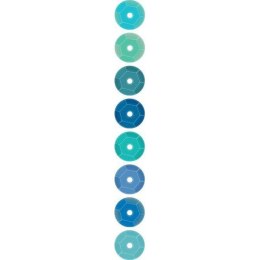 Cekiny Titanum Craft-Fun Series okrągłe zestaw 8 kolorów niebieskie (3G8P 160161)