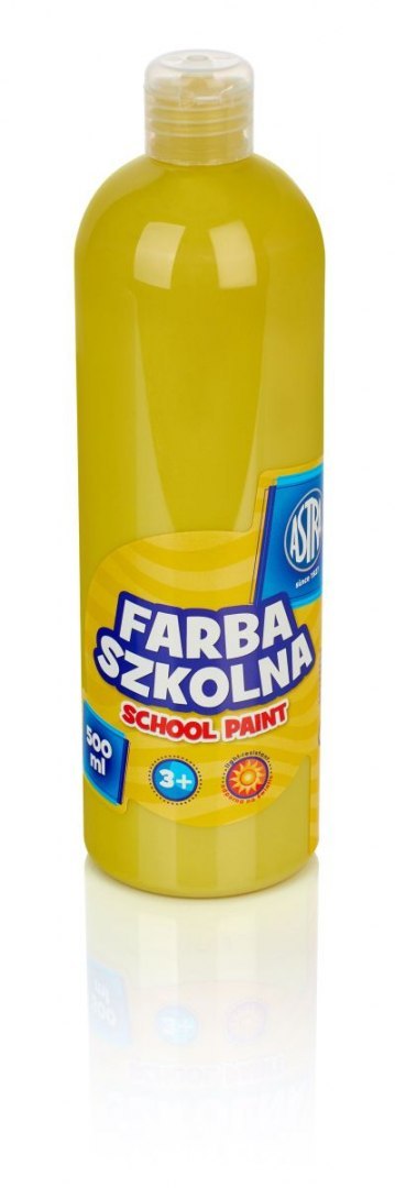 Farby plakatowe kolor: żółty 500ml 1 kolor. Astra