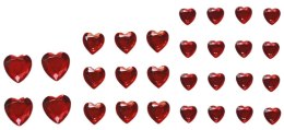 Kryształki Titanum Craft-Fun Series samoprzylepne czerwone (serca)