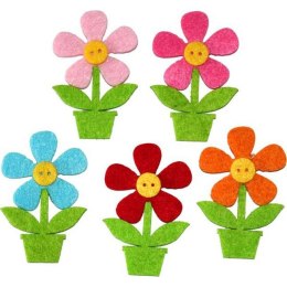 Ozdoba filcowa Titanum Craft-Fun Series kwiatki