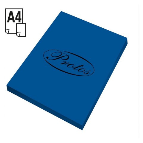 Papier kolorowy A4 niebieski ciemny 160g Protos