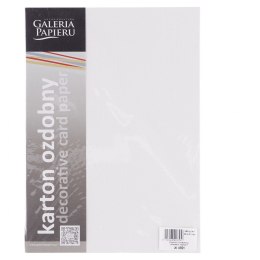 Papier ozdobny (wizytówkowy) Galeria Papieru sukno A4 - biały 180g (204101)