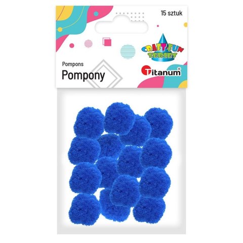 Pompony Titanum Craft-Fun Series chabrowy 15 szt