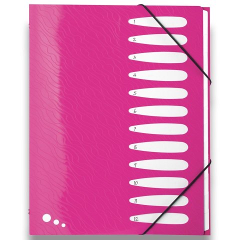 Teczka z przegródkami Art Pop A4 kolor: mix 12 przegródek Elba (400058483)