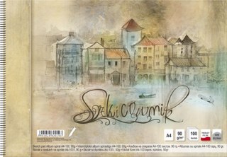 Blok artystyczny A4 90g 100k Kreska