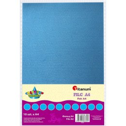 Filc Titanum Craft-Fun Series A4 kolor: błękitny 10 ark. (047)