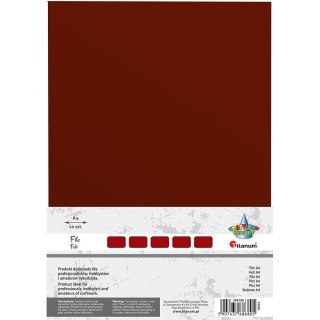 Filc Craft-Fun Series A4 kolor: czekoladowy 10 ark. Titanum (345156)