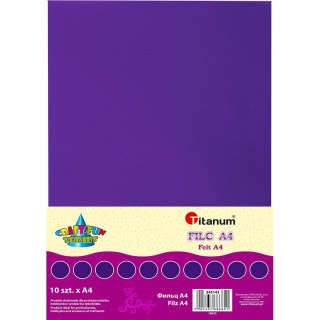 Filc Craft-Fun Series A4 kolor: fioletowy 10 ark. Titanum (058)