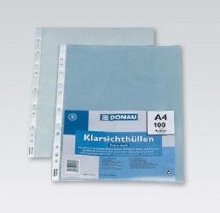 Koszulki na dokumenty groszkowe A4 kolor: przezroczysty typu U 50 mic. Donau (1771095PL-00)