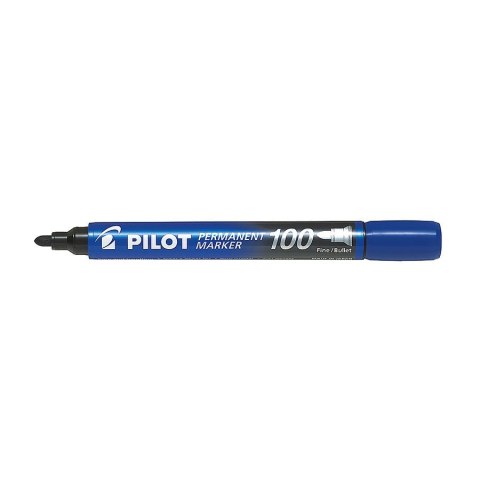 Marker permanentny Pilot, niebieski okrągła końcówka (SCA-100-L)