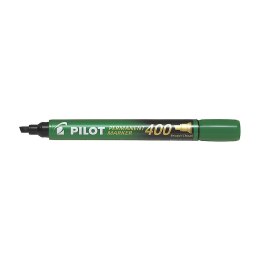Marker permanentny Pilot, zielony 4,0mm ścięta końcówka (SCA-400-G)