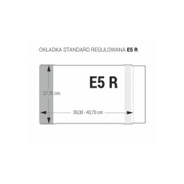 Okładka Standard regulowana E5 R [mm:] 277x393-437 Biurfol (OZK-48)