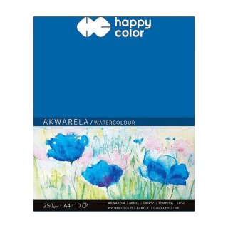 Blok artystyczny akwarelowy młody artysta A4 250g 10k Happy Color (HA 3725 2030-A10)