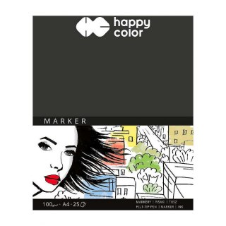 Blok artystyczny do markerów A4 100g 25k Happy Color (HA 3710 2030-A25)