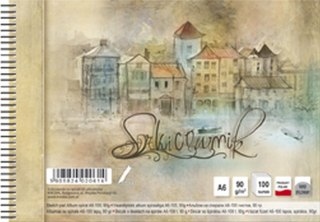 Blok artystyczny A6 90g 100k Kreska