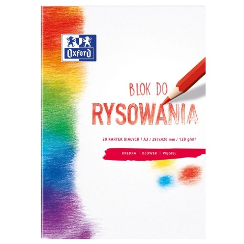 Blok rysunkowy Oxford A3 biały 120g 20k Oxford (400093197)