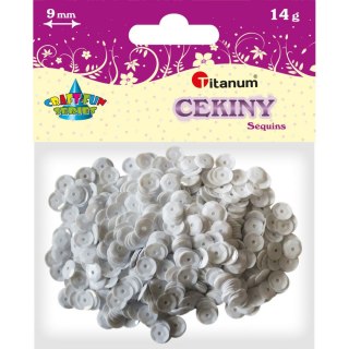 Cekiny Craft-Fun Series okrągłe 9mm białe 14g Titanum (360413)