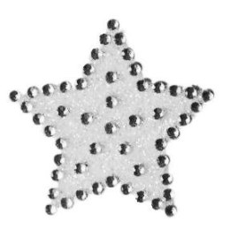 Kryształki Titanum Craft-Fun Series gwiazdki białe