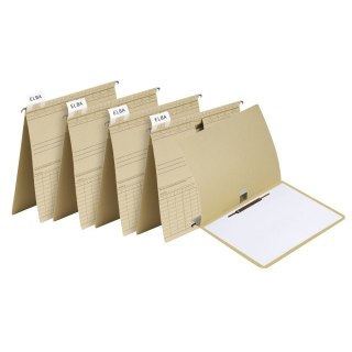 Skoroszyt A4 Vertic Ultimate wiszący brązowy karton 230g Elba (100081039)