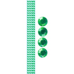 Taśma ozdobna Titanum Craft-Fun Series samoprzylepna z kryształkami 12mm zielona 1m (TZ022-1)