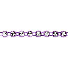 Taśma ozdobna Titanum Craft-Fun Series z kryształkami 4mm fioletowa 1,5m (0,6x150cm)