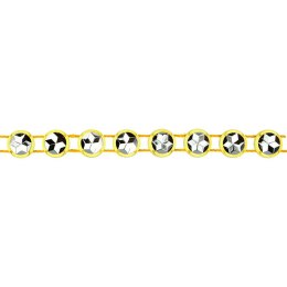 Taśma ozdobna Titanum Craft-Fun Series z kryształkami 4mm żółta 1,5m (0,4x150cm)