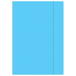 Teczka kartonowa na gumkę A4+ niebieska Interdruk (TEGUFLUON)