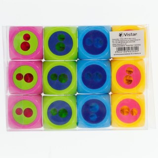 Temperówka KOSTKA mix plastik Ktw (902554)