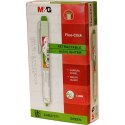 Zakreślacz M&G Fluo-Click automatyczny, zielony 1,0-4,0mm (AHM27371)