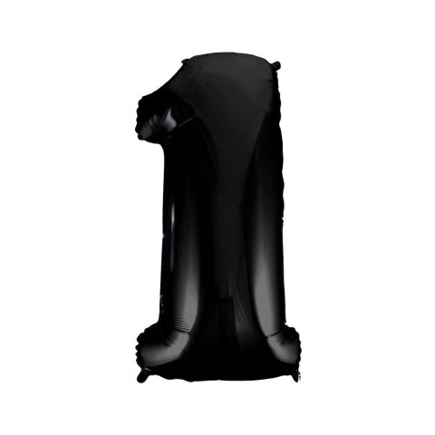 Balon foliowy balon foliowy czarny cyfra 1 34cal Godan (FG-C85n1)