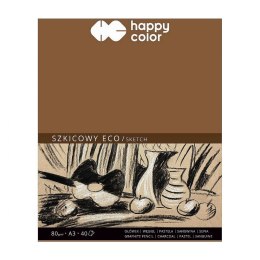 Blok artystyczny Happy Color szkicowy eko A3 80g 40k (HA 3708 3040-A40)