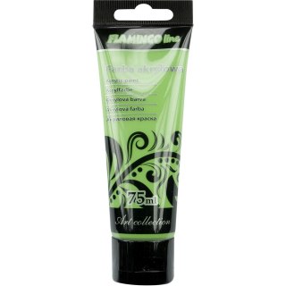 Farba akrylowa kolor: zielony jasny 75ml Flamingo Line (046)