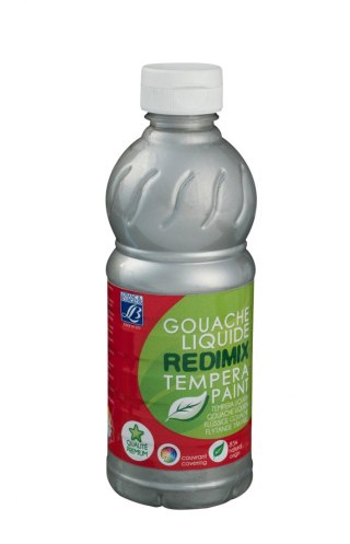 Farba tempera REDIMIX kolor: srebrny 500ml 1 kolor. Lefranc&Bourgeois (188342)