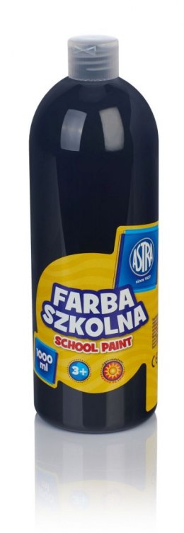 Farby plakatowe Astra szkolne kolor: czarny 1000ml 1 kolor.