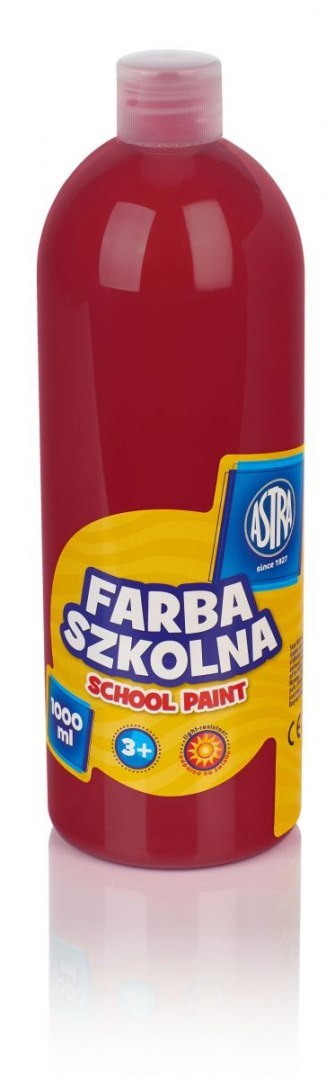 Farby plakatowe Astra szkolne kolor: czerwony ciemny 1000ml 1 kolor. Farby plakatowe Astra szkolne kolor: czerwony ciemny 1000ml 1 kolor.