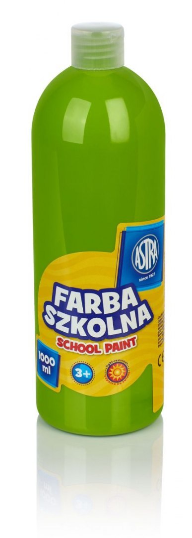 Farby plakatowe Astra szkolne kolor: limonkowy 1000ml 1 kolor.