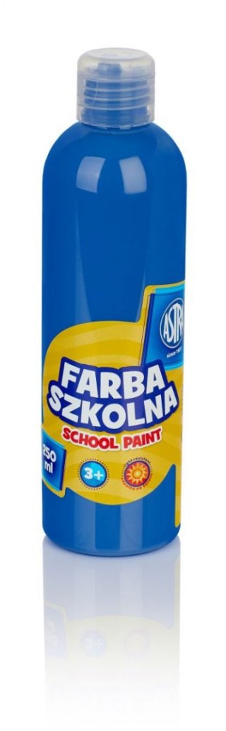 Farby plakatowe szkolne kolor: niebieski ciemny 250ml 1 kolor. Astra