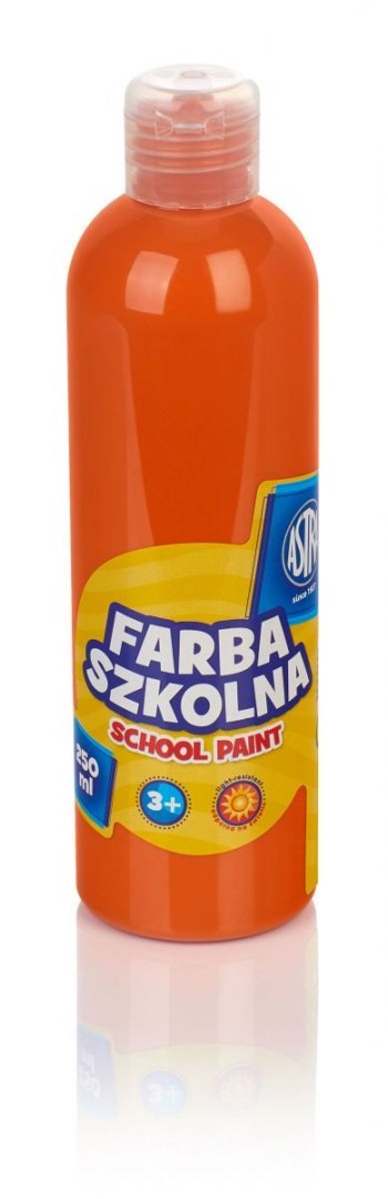 Farby plakatowe Astra szkolne kolor: pomarańczowy 250ml 1 kolor.